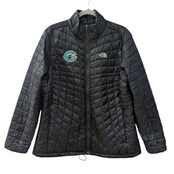 The North Face Embroidered Ladies XL Thermoball Trekker Jacket Black NF0A3LHK - Picture 1 of 10